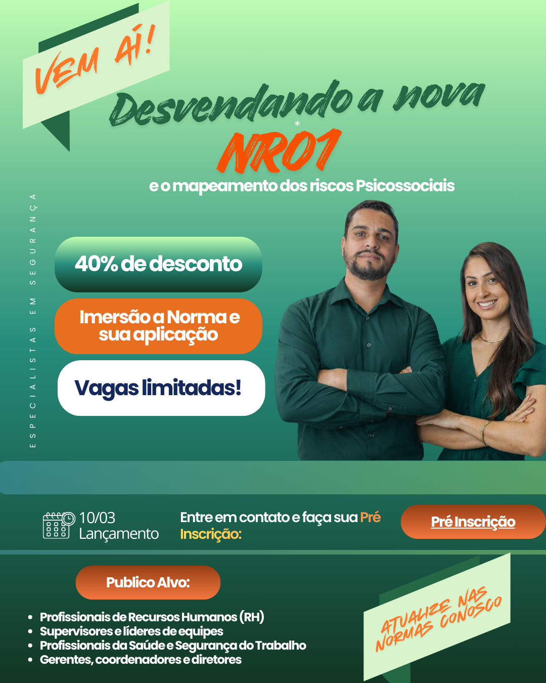 Desvendando a Nova NR-01 e o Mapeamento dos Riscos Psicossociais - Lan�amento 10/03