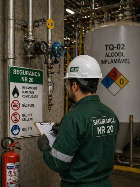 Curso NR 20 Básico – Segurança e Saúde no Trabalho com Inflamáveis e Combustíveis